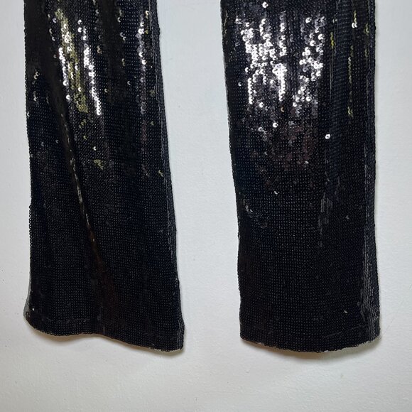 NWT Anthropologie Sanctuary The Kicker Sequin Flare Leggings Size Medium Black - Picture 8 of 10